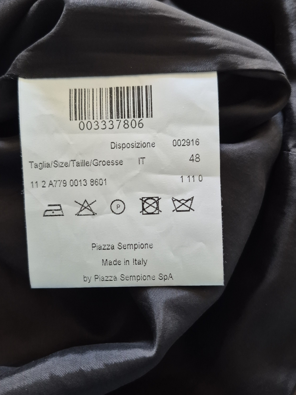 Piazza Sempione Gray Virgin Wool V-Neck Sheath Dress Italy 12 - Picture 9 of 9